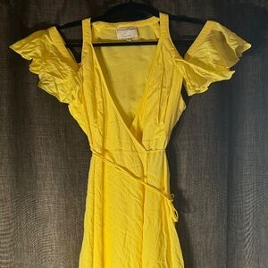 Yellow long dress